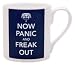 Now Panic and Freak Out Mug Navy Blue