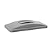 Rubbermaid Commercial Slim Jim Waste Container Handle Top/Lid, Plastic, Light Gray, Compatible with 23-Gallon Slim Jim Trash/Garbage Can