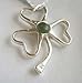 Shamrock Jade Horseshoe Nail Necklace