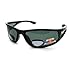 Mens Wrap Around Sport Sunglasses Polarized Plus Bifocal Reading Lens Black +2.75