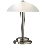 Dome One-Touch Brushed Steel Table Lamp