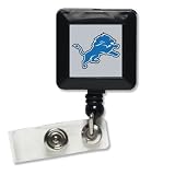 Detroit Lions Official Logo Retractable Badge Holder