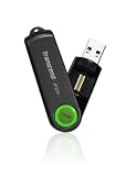 Transcend JetFlash 220 - 16 GB Biometric USB 2.0 Flash Drive TS16GJF220 (Lime Green)