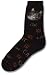 For Bare Feet Cat Words Face Black Socks