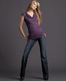 INC International Concepts? Cap-Sleeve Cowl-Neck Top