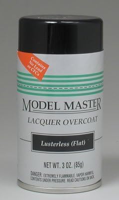 Lusterless Flat Lacquer Clear Coat Testors by Testors Corp by Testors Corp