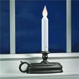 White LED Flameless Battery Operated Christmas Window Candle with Steady On o...