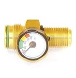 CO2 Replacement Valve with Gauge and Large Pin