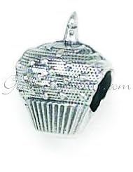 Silver Cupcake Birthday Zable Bead BZ1409