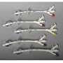Gastrostomy Tubes (g tubes) - 3-Port, 9.25" Long - Size: 24 Fr 15cc Balloon - 9.25" long