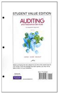 Auditing and Assurance Services, Student Value Edition (14th Edition)