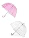 Totes Kids' Clear Bubble Umbrella (Pack of 2), Pink/Blue