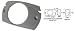 Truck-Lite Gray Branch Deflector Mounts For 2-1/2'' Lamps 10725