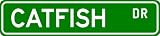 CATFISH Street Sign ~ Fishing ~ Great Fish Sign for your Lodge, Gameroom, Basement, Garage, Barn