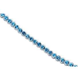 Must Have Firey 19.00 carats total weight Round Cut London Blue Topaz Gemstone... by Peora