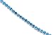 Jewelry : Must Have Firey 19.00 carats total weight Round Cut London Blue Topaz Gemstone Tennis Bracelet in Sterling Silver