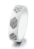 Alliance 3 anneaux Femme Or blanc 750/1000 Zirconium