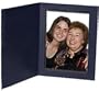 Black Portrait Folder: Plain Border for 4" x 6" vertical prints