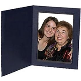 Black Portrait Folder: Plain Border for 8 x 10 vertical prints