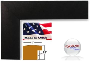 24x30 Custom Black Picture Poster Photo FRAME Wood Composite Elegant One 1 inch WIDE MOULDING