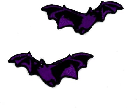 Purple Vampire Bats Iron On Patch True Blood Twilight Applique