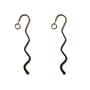 Gun Metal Squiggle Bookmark - Fun Craft Beading Project 3.35 Inches (2)