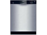 Bosch SHE33M05UC Dishwasher with 3 Wash Cycles (Stainless Steel with Black Control)