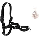 Easy Walk Dog Harness | 2 Pack Bundle | No Pull Harness and LED Dog Collar Safety Blinker Light - Great For Jack Russell Terrier, Pug, Yorkshire Terrier, and Toy Sized Breeds