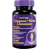 Natrol Cinnamon Chromium Biotin Supplements (Pack of 3, 60 Tablets each Bottle)