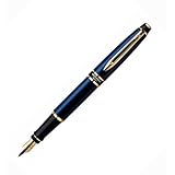 Waterman Expert Smart Blue Gold Trim Fine Point Fountain Pen - 1740804