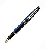 Waterman Expert Smart Blue Gold Trim Fine Point Fountain Pen - 1740804
