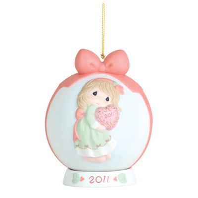 Precious Moments, 2011 Dated Ball Ornament "Love Is The Best Gift Of All"