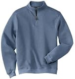 NEW Port Authority - Flatback Rib 1/4 Zip Pullover Harbor Blue-3XL