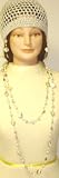 Ivory White Amber Multi Size Beads Very Long Chain Necklace Shown As Two Strands Earrings Offered...