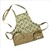 Lucy and Michael Anne Childrens Apron Anne Child Apron in Green Geometric Lattice