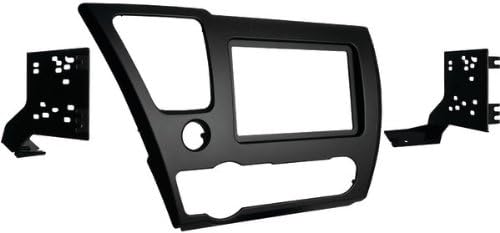 Metra - 2013 &amp; Up Honda Civic Double Din Installation Kit - Metra - 2013 &amp; Up Honda Civic Double Din Installation Kitdouble Din Radio Provision Painted Matte Black