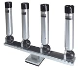 Big Jon Pedestal Mount Quad Multi-Set Rod Holders Silver (RH04432)