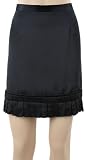 SILK CHARMEUSE PLEATED MINI SKIRT
