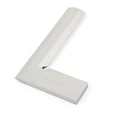 uxcell　直角定規 シルバー　ステンレススチール　L字形　長方形　80mm x 50mm