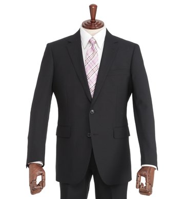 (パーフェクトスーツファクトリー) P.S.FA スタンダード　スーツ　無地　ネービー[Y5]