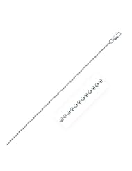 Rhodium Plated 1.8mm 925 Sterling Silver Bead Style Chain