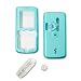 Sony Ericsson W810i W810 Snap-On Solid Sky Blue Crystal Case Cover with Removable Swivel Belt Clip