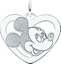 Sterling Silver Disney Mickey Mouse Heart Charm
