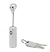 YiF TSA-Accepted Straight Barrel Cable Sentry Key Lock with Skull Head for Suitcase Luggage Computer Bag (Silver)