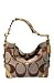 Coach Small Signature Patent Carly Purse in Khaki/Camel 12871