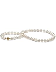 AA+ Quality, 8.0-9.0 mm White Freshwater Pearl Necklace
