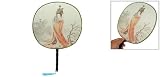 Amico Round Chinese Traditional Fabric Fan with Zhaojun Beauty Picture