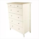 IMAGE OF Mission White Six Drawer Chest