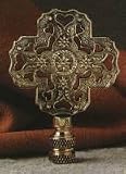 Finial Showcase Brass Lace Antique Brass Celtic Symbol Finial- B279A/B279A