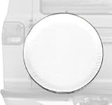 Classic Accessories 75130 Custom Fit Spare Tire Cover, Snow White For Wheel Diameter 26.75 Inches  to 27.75 Inches